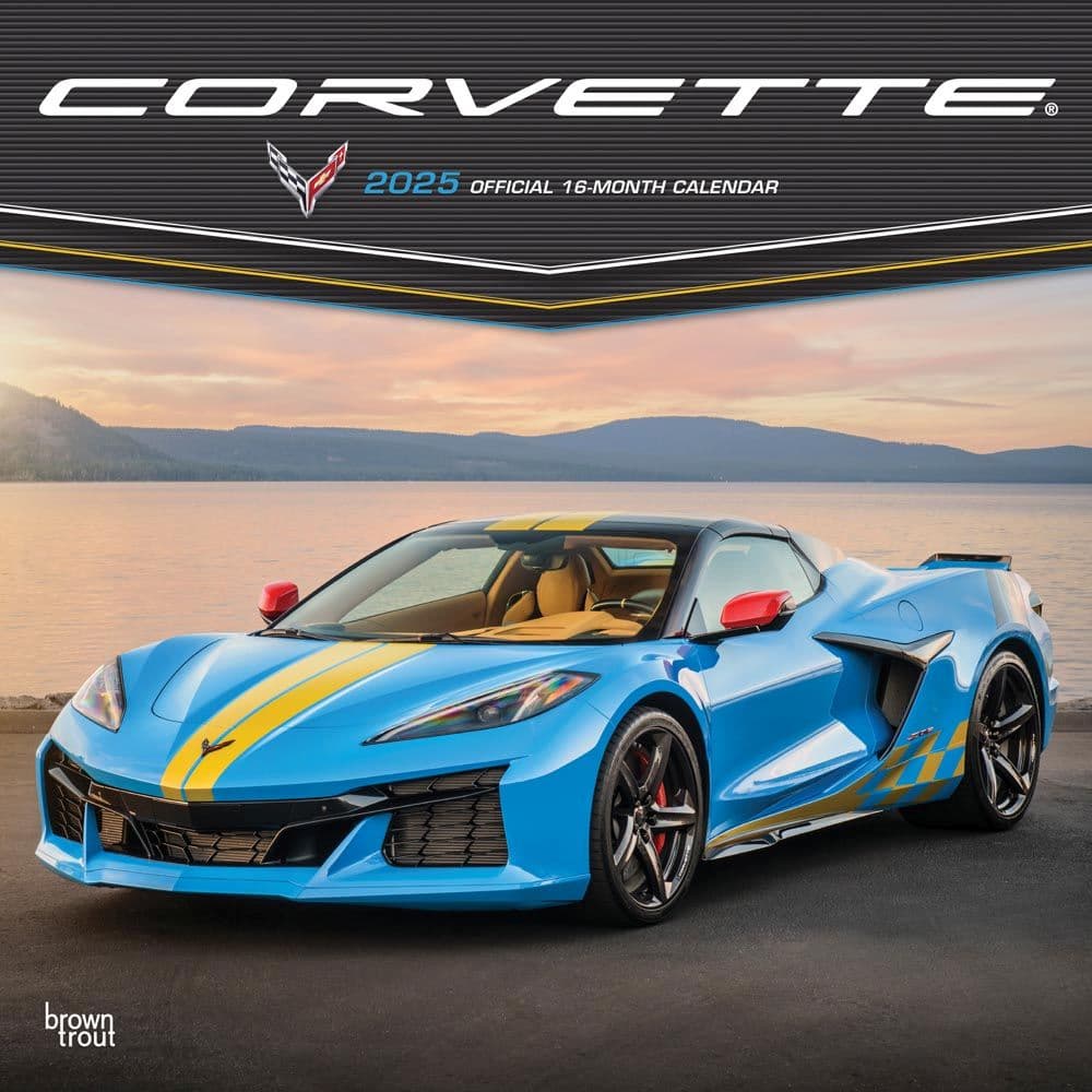 Corvette 2025 Wall Calendar - Calendars.com