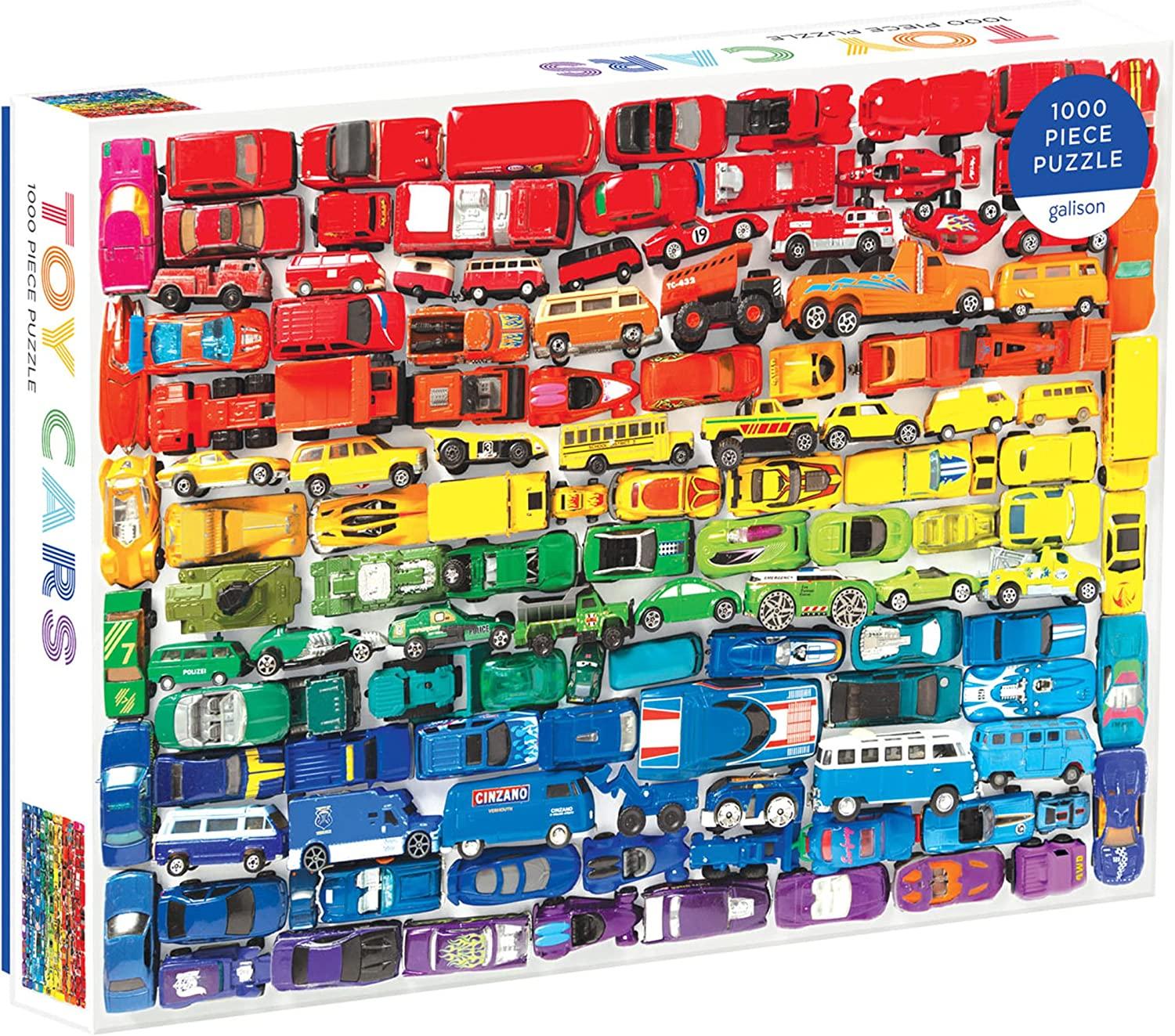 Chronicle Books Rainbow Toy Cars 1000 Piece Puzzle