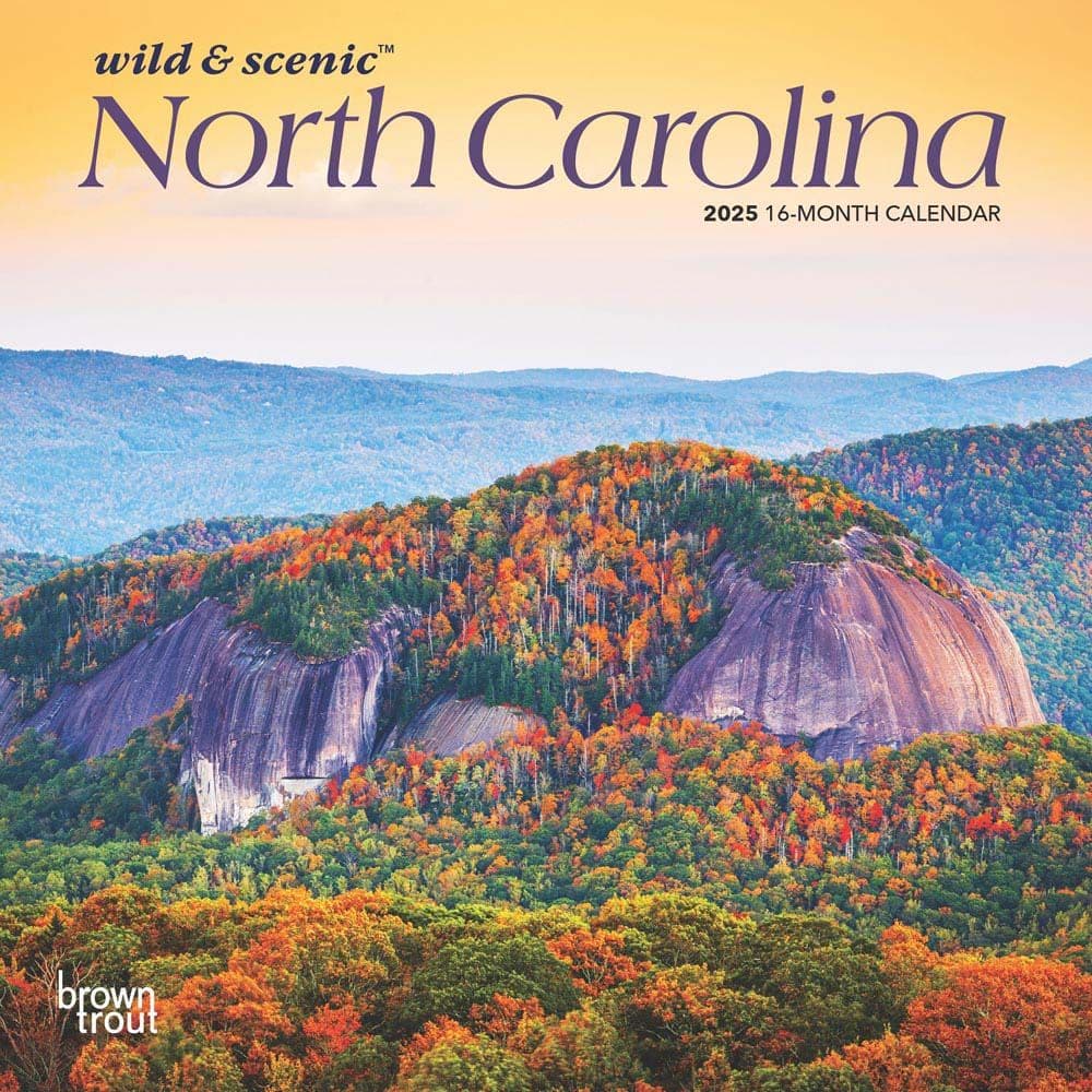 image North Carolina 2025 Mini Wall Calendar  Main Image