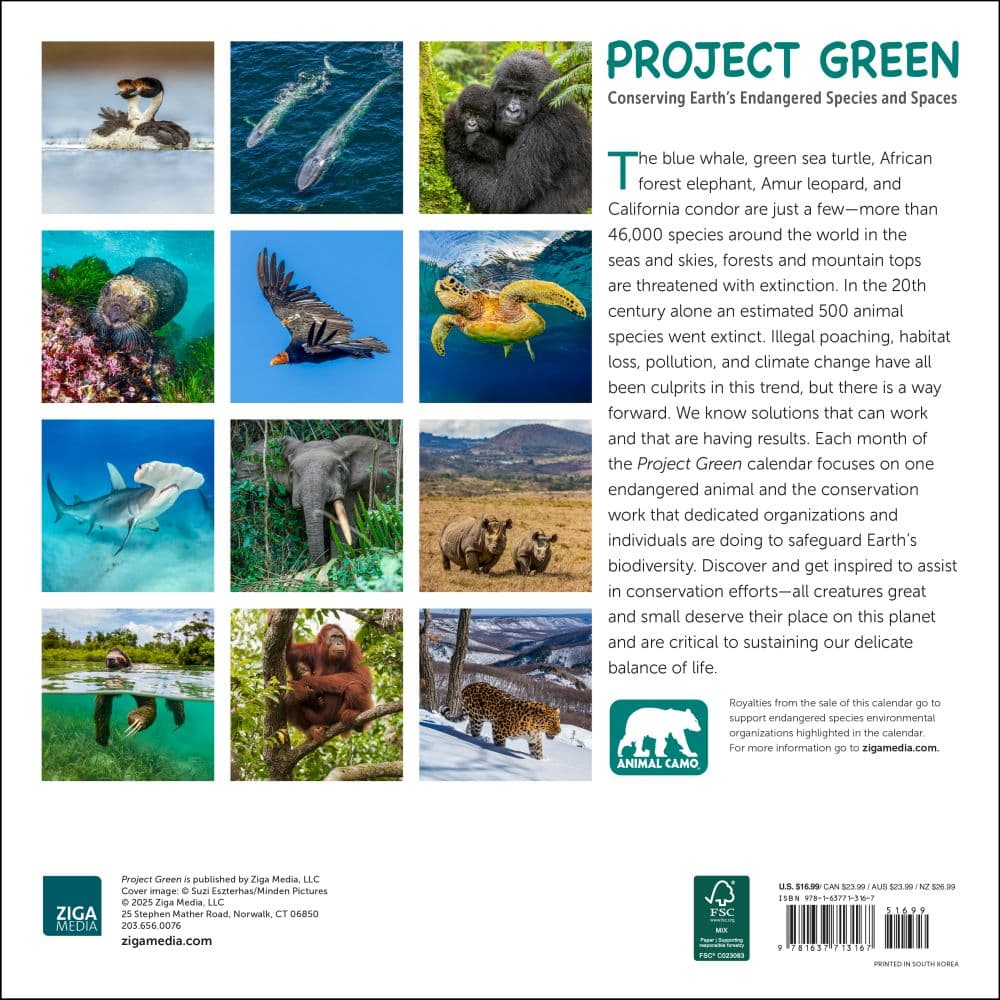 Project Green 2026 Wall Calendar First Alternate image