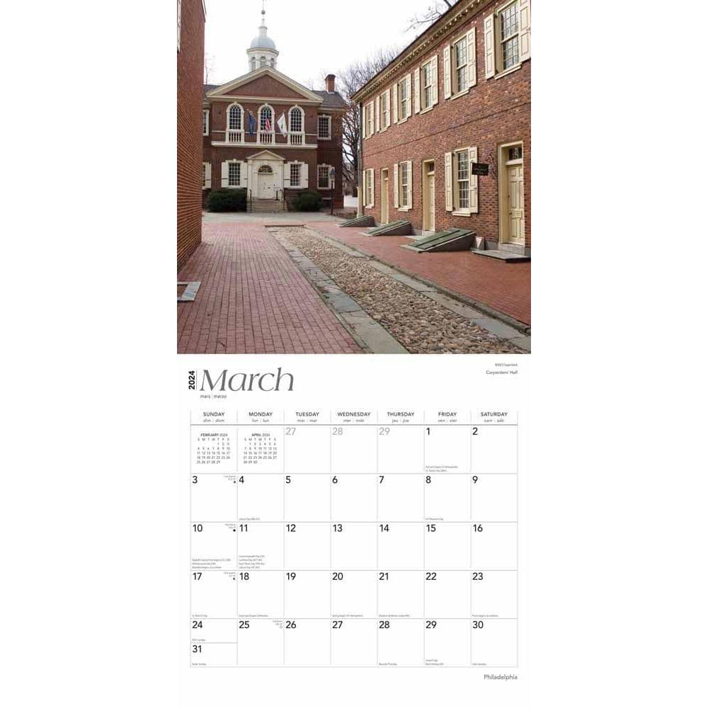 Philadelphia 2024 Wall Calendar