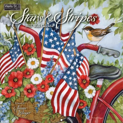 Stars and Stripes 2027 Wall Calendar by Susan Winget