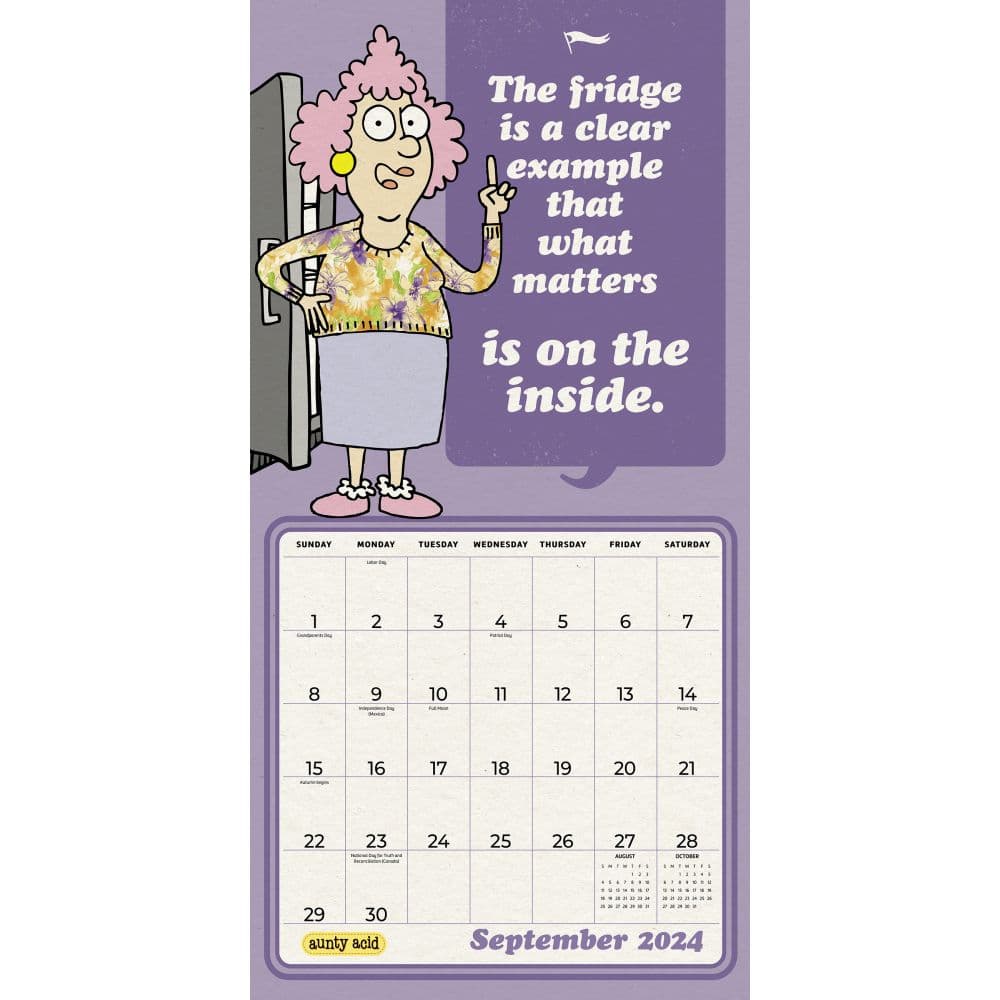 Aunty Acid 2024 Wall Calendar - Calendars.com