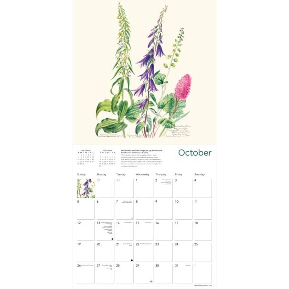 Royal Botanic Gardens Edinburgh 2025 Wall Calendar Third Alternate Image