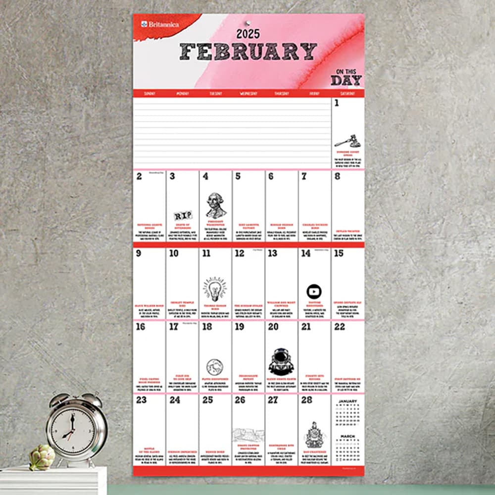 On This Day 2025 Wall Calendar Alternate 3