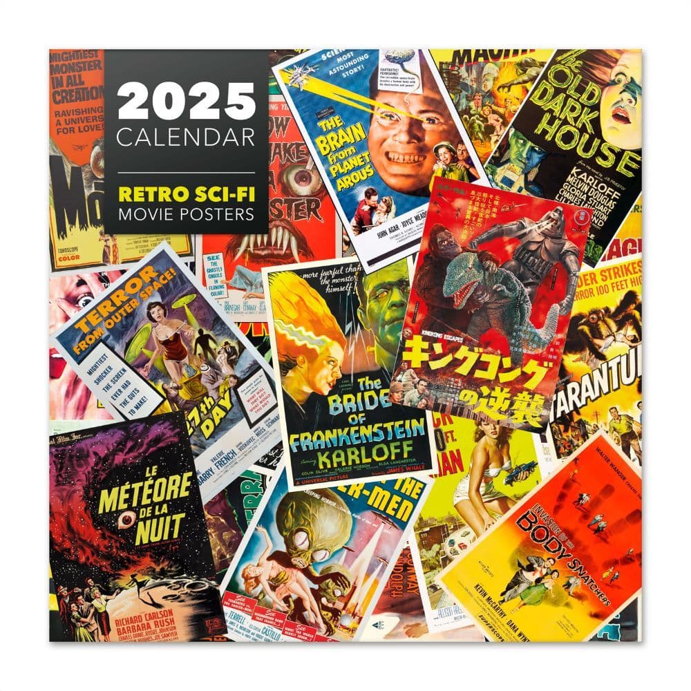 Retro Science Fiction 2025 Wall Calendar Main Image