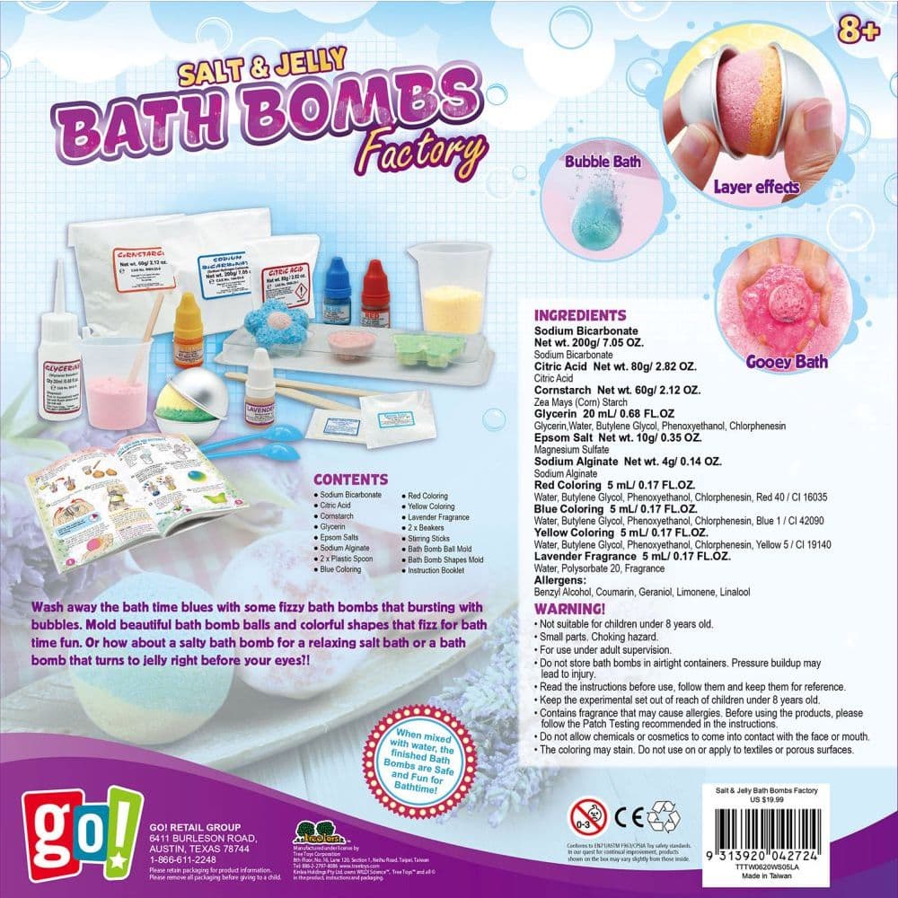 Salt & Jelly Bath Bombs Factory Craft Kit Alternate Image 1