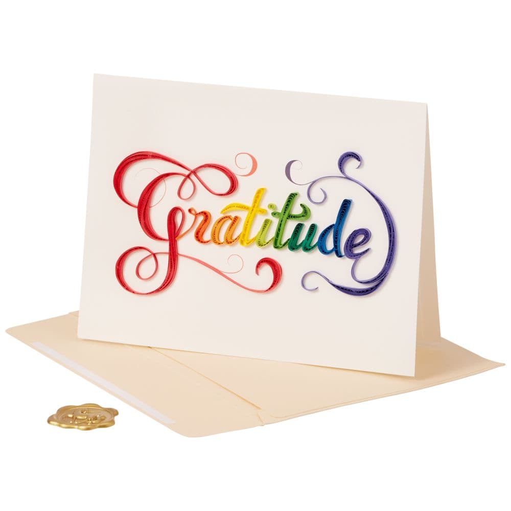 Gratitude Quilling Thank You Card Seventh Alternate Image width="1000" height="1000"