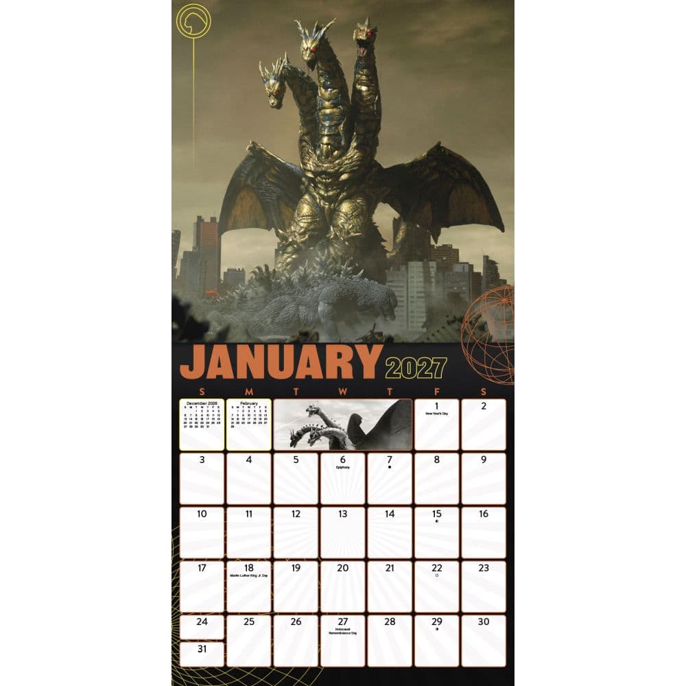 Godzilla Classic 2027 Wall Calendar Second Alternate Image