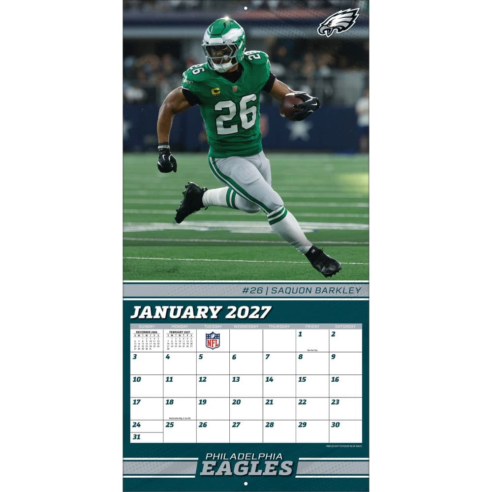 NFL Philadelphia Eagles 2027 Wall Calendar Third Alternate Image