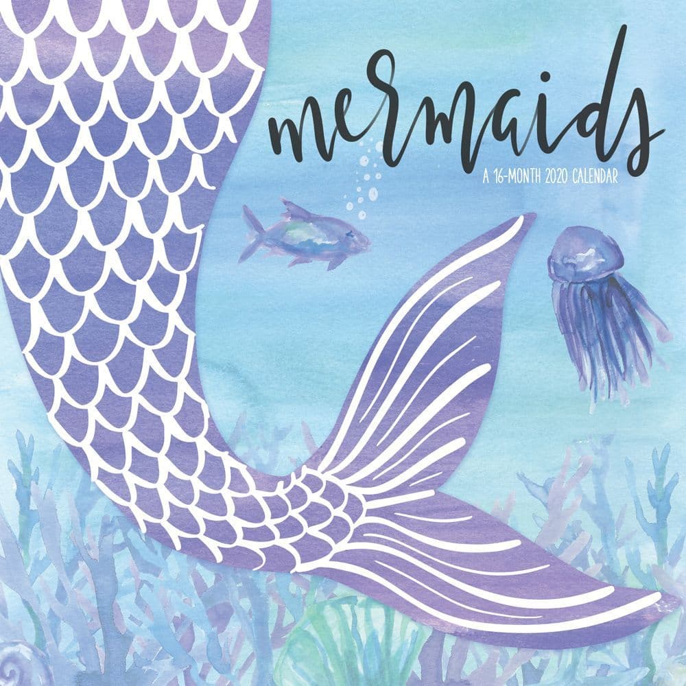 Calendar With Mermaid On It For 2021 Calendar Dec 2021