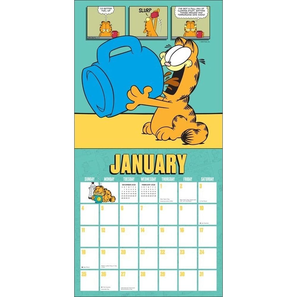 Garfield 2026 Wall Calendar Second Alternate Image
