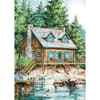 image Cabin On The Lake Outdoor Flag-Mini - 12 x 18 Main Image