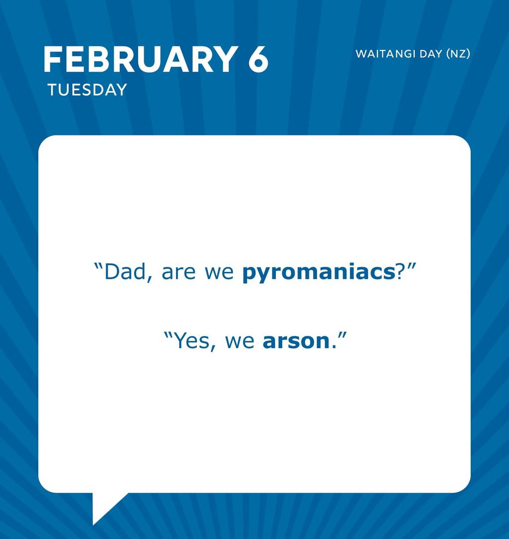 Dad Jokes 2024 Desk Calendar February