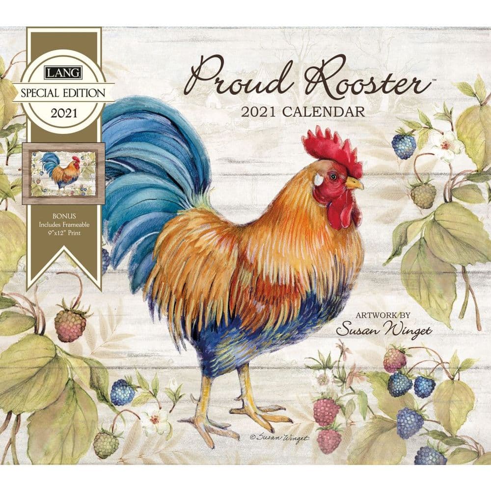 Rooster Year Calendar Tedda