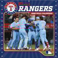 image MLB Texas Rangers 2026 Wall Calendar Main Product Image