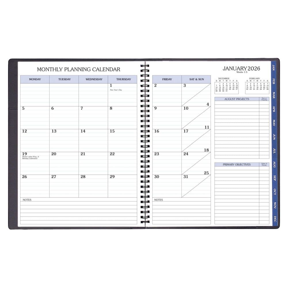 Turquoise Shimmer Medium Time Master 2026 Planner First Alternate Image