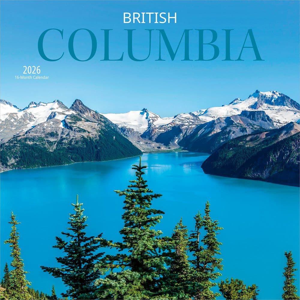British Columbia 2026 Wall Calendar Main Image