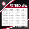image Alabama Crimson Tide 2027 Desk Calendar Fourth Alternate Image