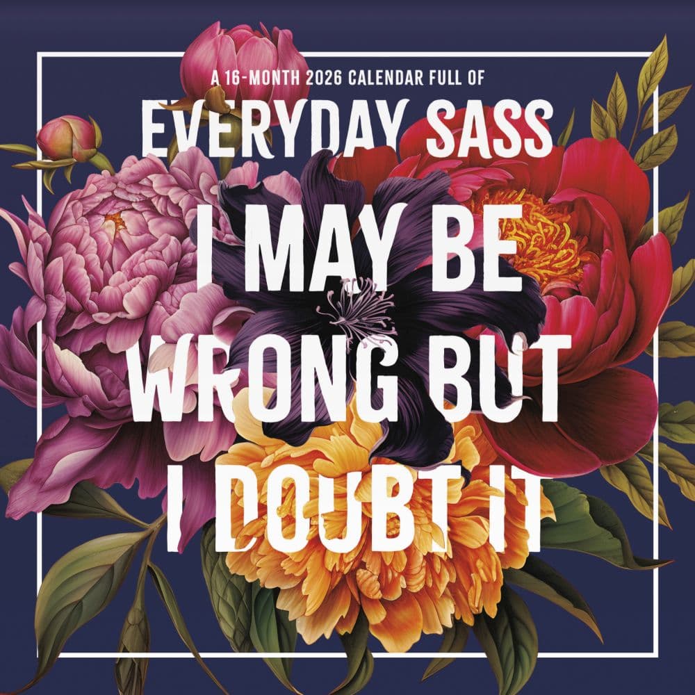 Everyday Sassy 2026 Wall Calendar Main Product Image