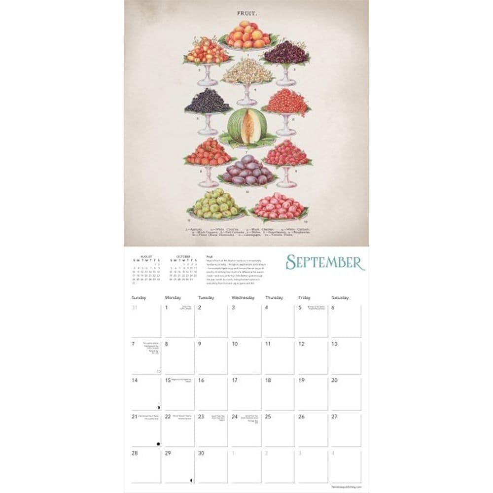 Mrs Beetons Dishes 2025 Wall Calendar Third Alternate Image