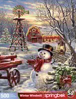 image Winter Windmill 500 Piece Puzzle Main Image