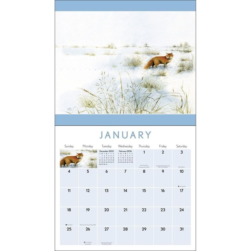Natures Inspiration by Marjolein Bastin 2026 Wall Calendar Second Alternate Image