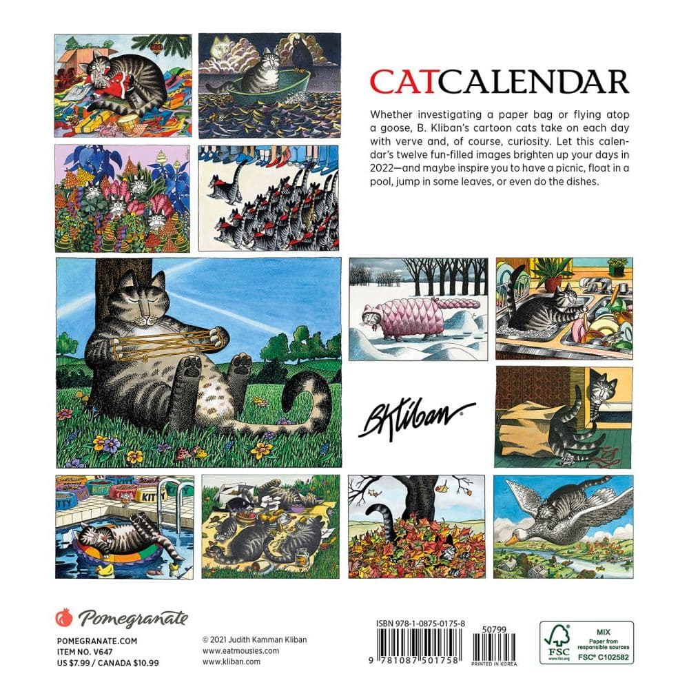 Kliban 2022 Mini Wall Calendar - Calendars.com