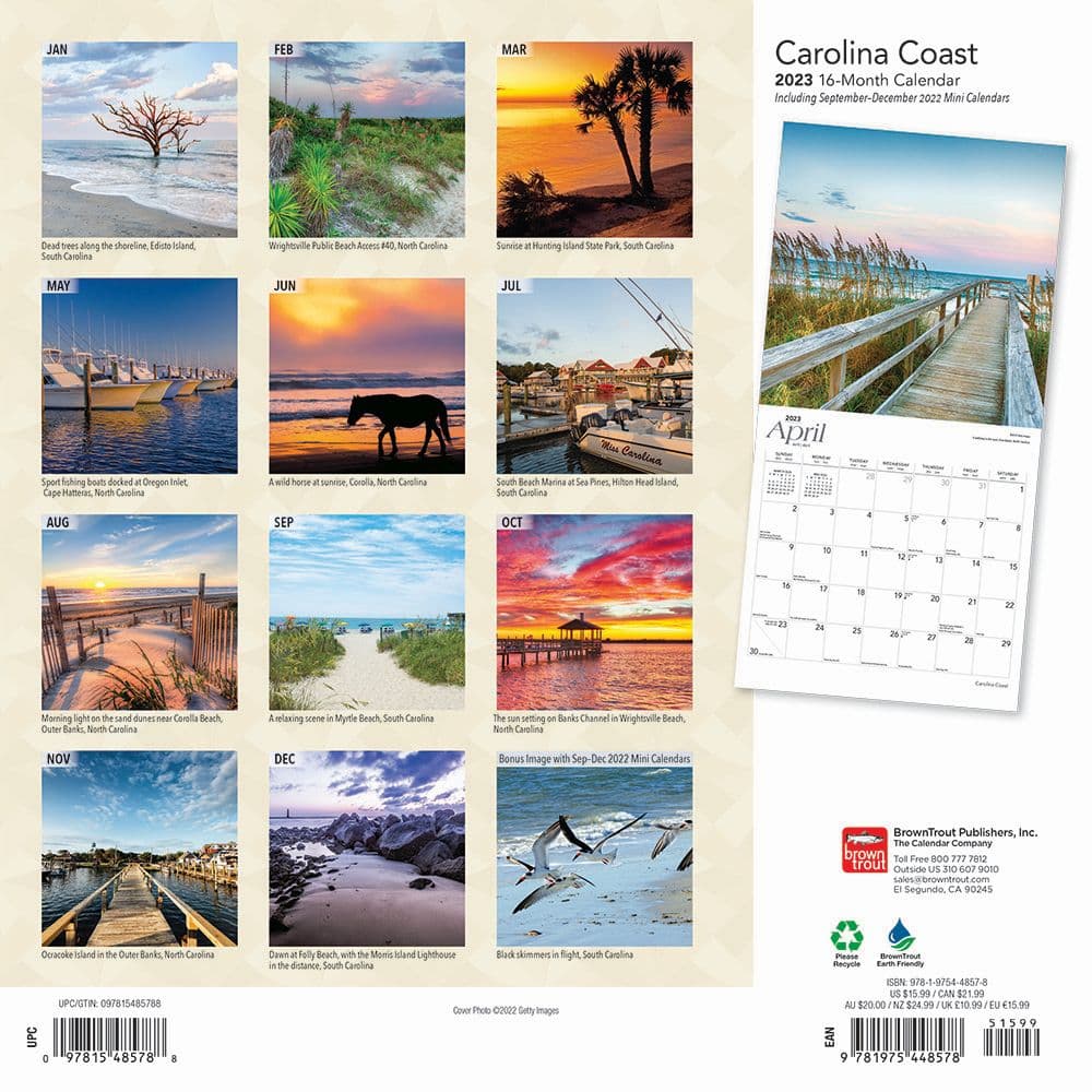 Carolina Coast 2023 Wall Calendar