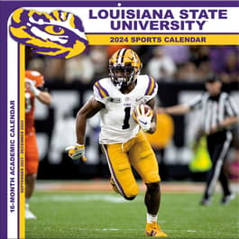 Louisiana State University Tiger Football 2024 Wall Calendar