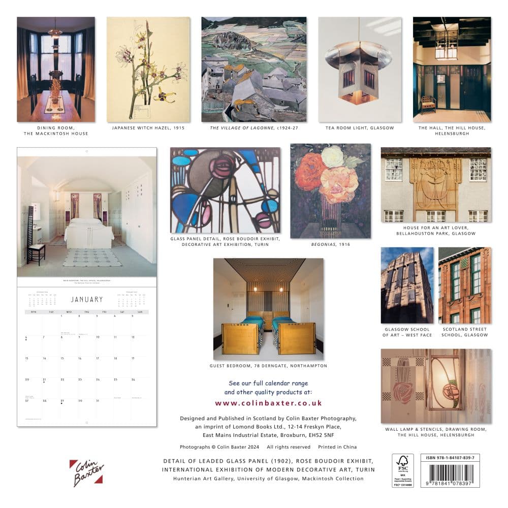 Mackintosh 2025 Wall Calendar First Alternate Image width="1000" height="1000"