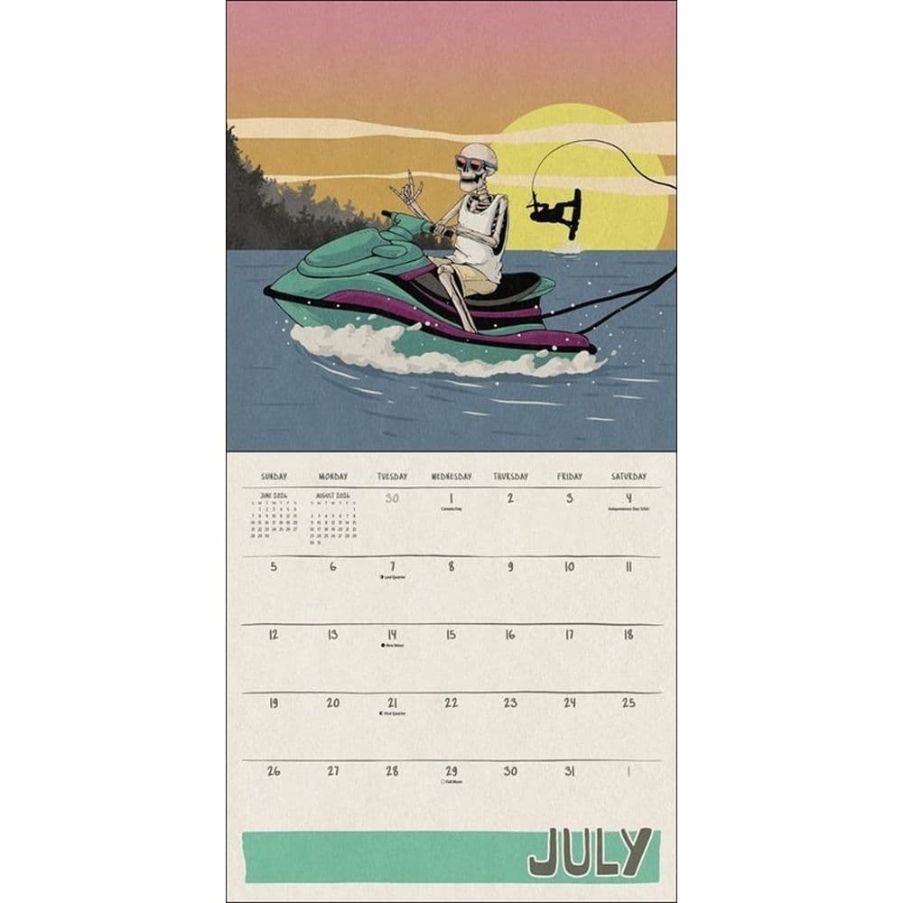 Death Takes a Holiday 2026 Wall Calendar Third Alternate Image