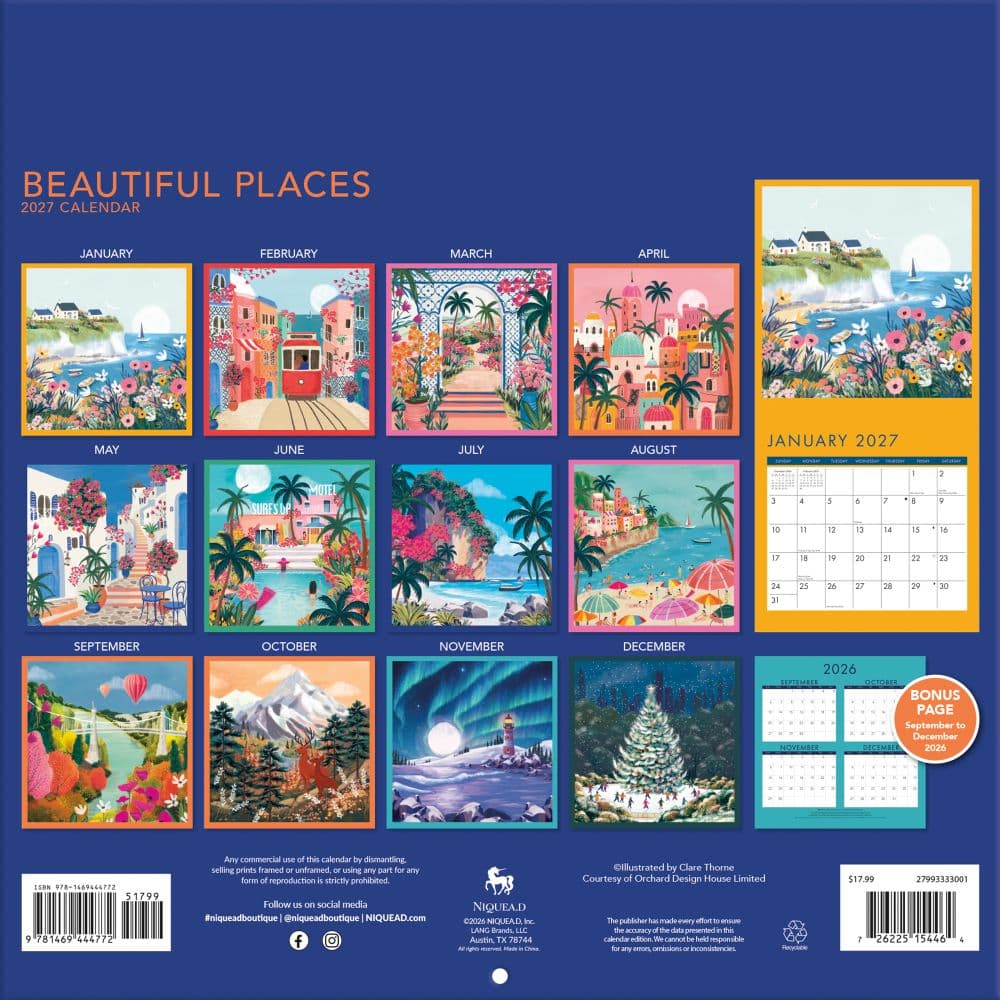 Beautiful Bright Places 2027 Wall Calendar First Alternate Image