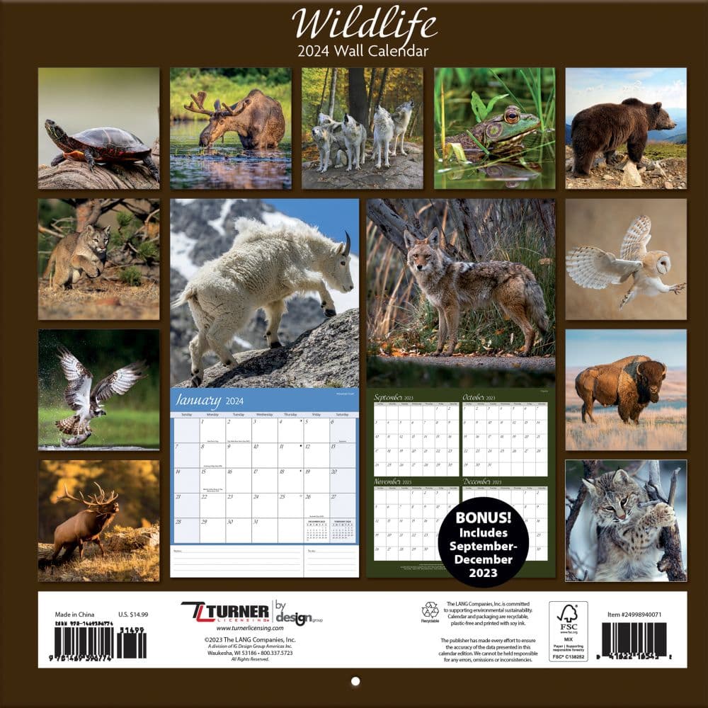 Wildlife 2024 Wall Calendar First Alternate  Image width=&quot;1000&quot; height=&quot;1000&quot;