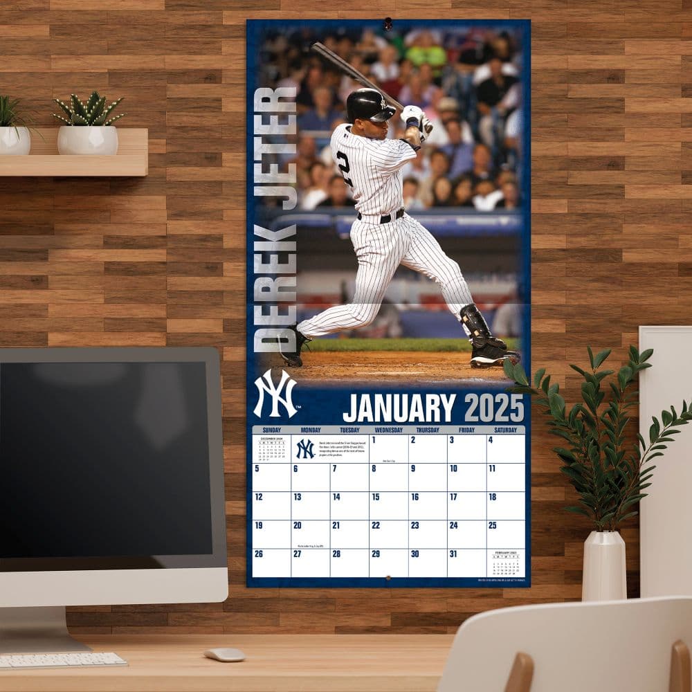 MLB Derek Jeter 2025 Wall Calendar Fourth Alternate Image