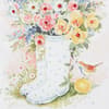 image Wellies with Flowers Blank Card Third Alternate Image width=&quot;1000&quot; height=&quot;1000&quot;