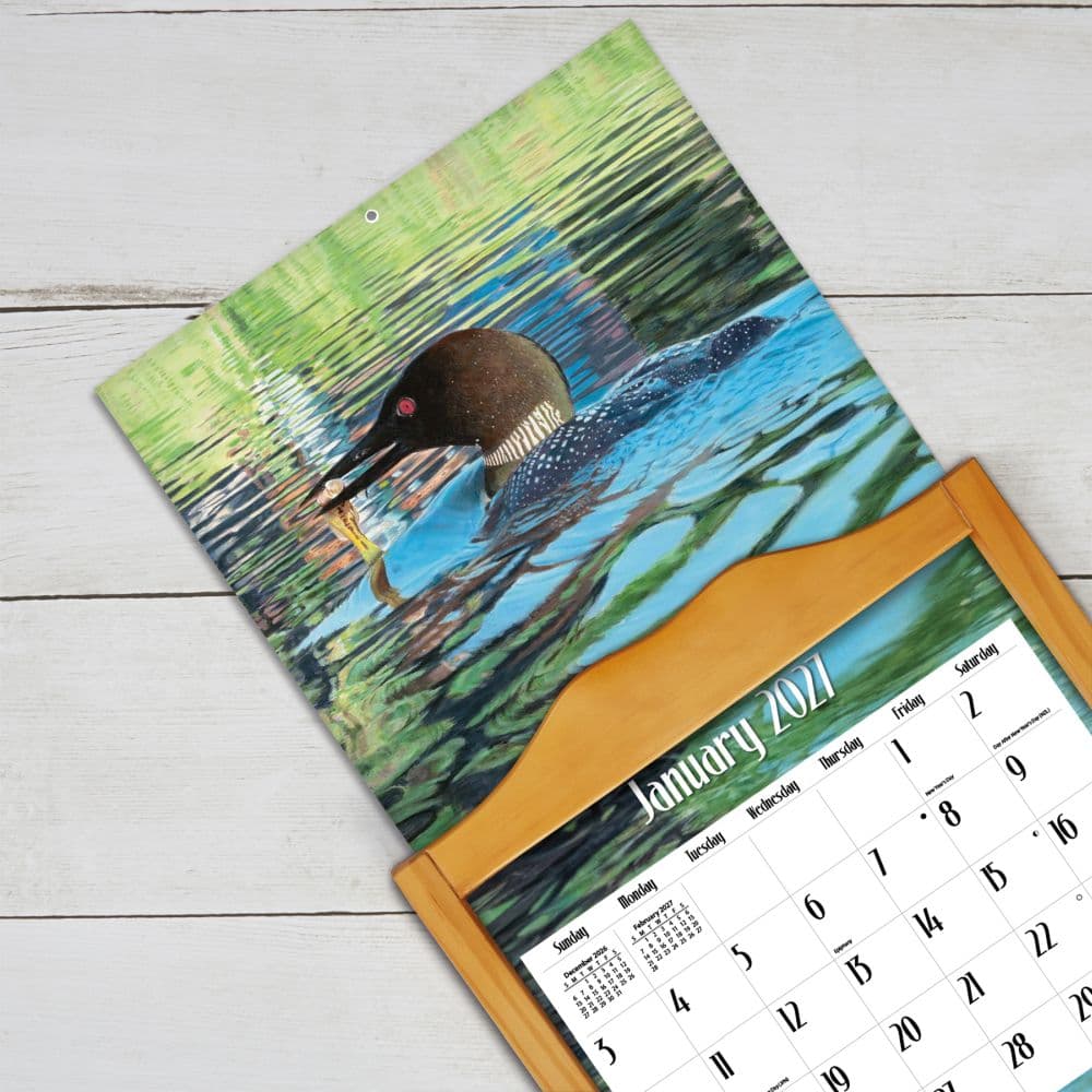 Loons on the Lake 2027 Wall Calendar by Jim Kasper Fifth Alternate Image