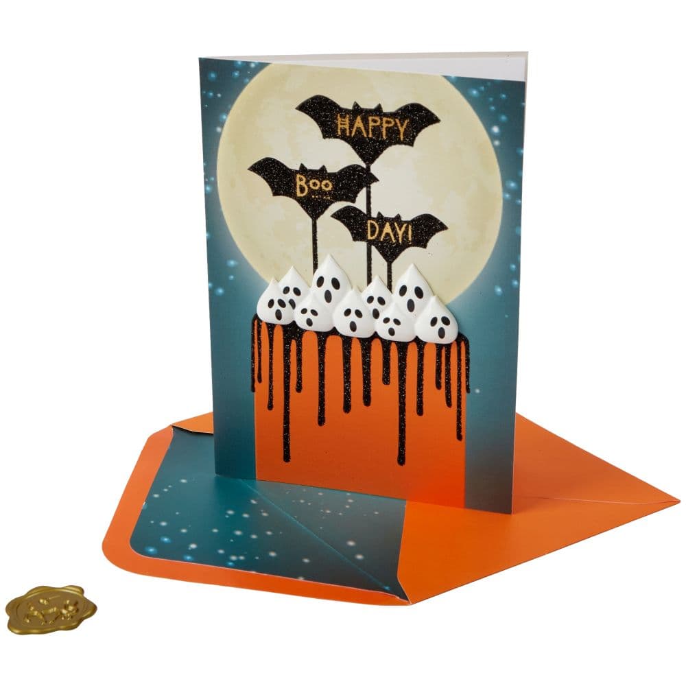 Ghost &amp; Bat Cake Halloween Card Sixth Alternate Image width=&quot;1000&quot; height=&quot;1000&quot;