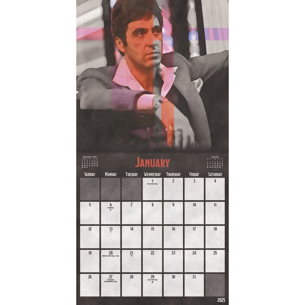 Scarface 2025 Wall Calendar Alt2