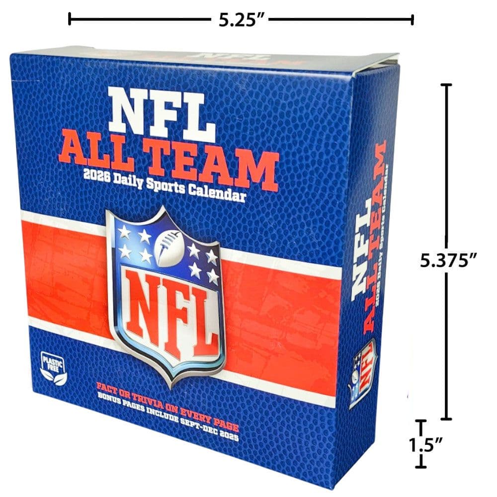 NFL All Team 2026 Desk Calendar Fifth Alternate Image