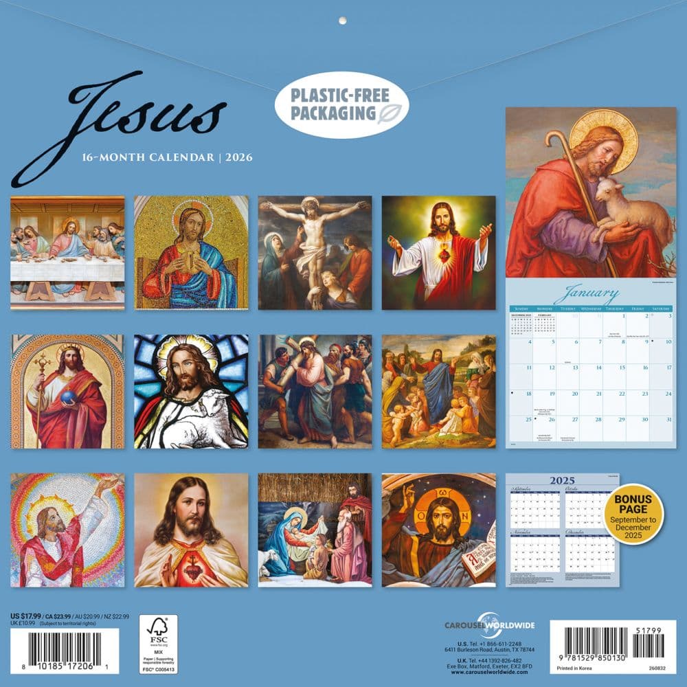 Jesus 2026 Wall Calendar First Alternate Image