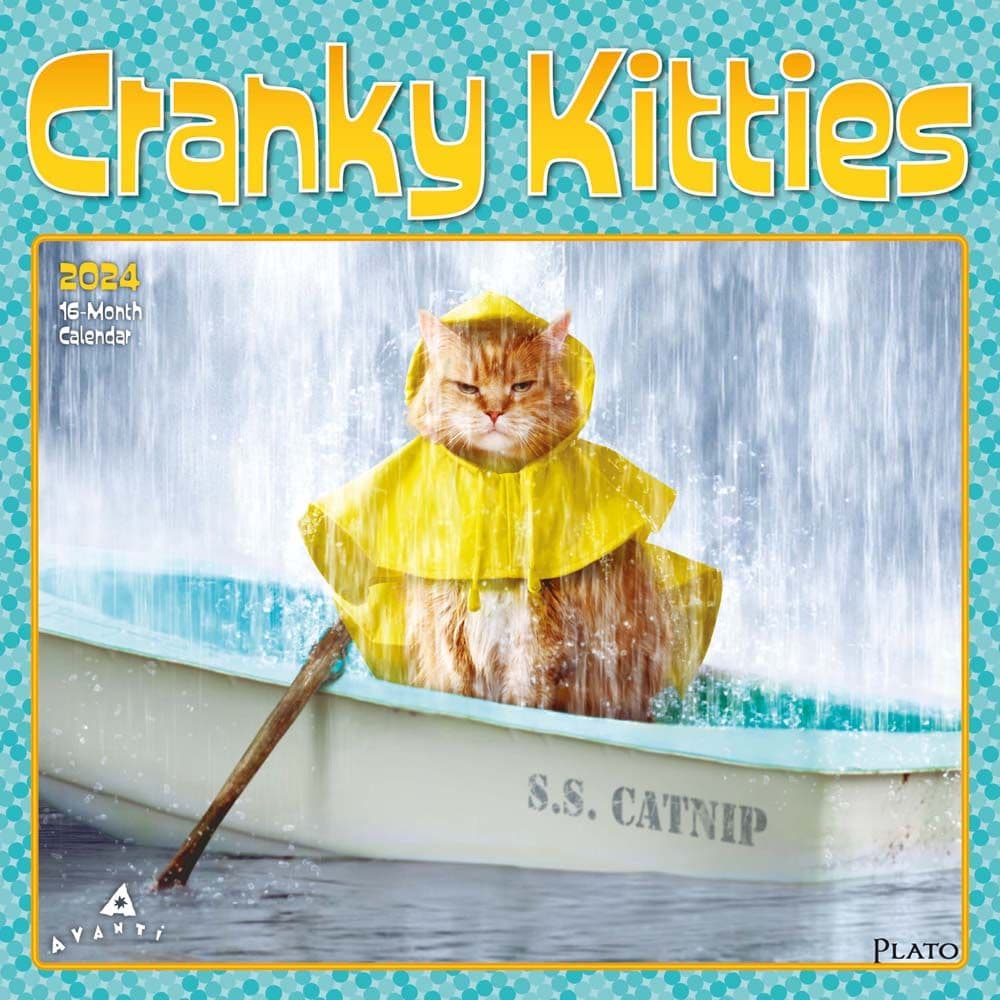 Avanti Cranky Kitties 2024 Wall Calendar