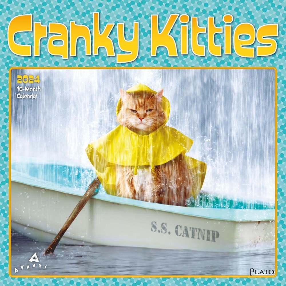 Avanti Cranky Kitties 2024 Wall Calendar Main Product Image width=&quot;1000&quot; height=&quot;1000&quot;