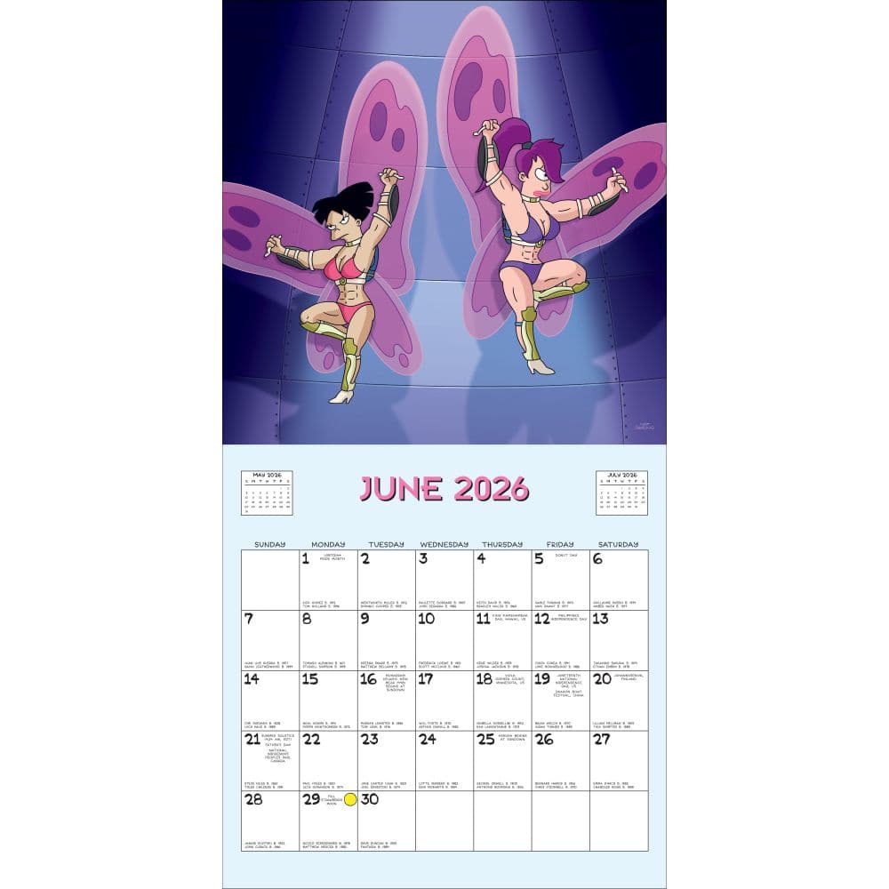 Futurama 2026 Wall Calendar Third Alternate Image