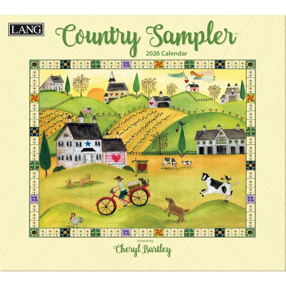 Country Sampler 2026 Wall Calendar by Cheryl Bartley Main Image