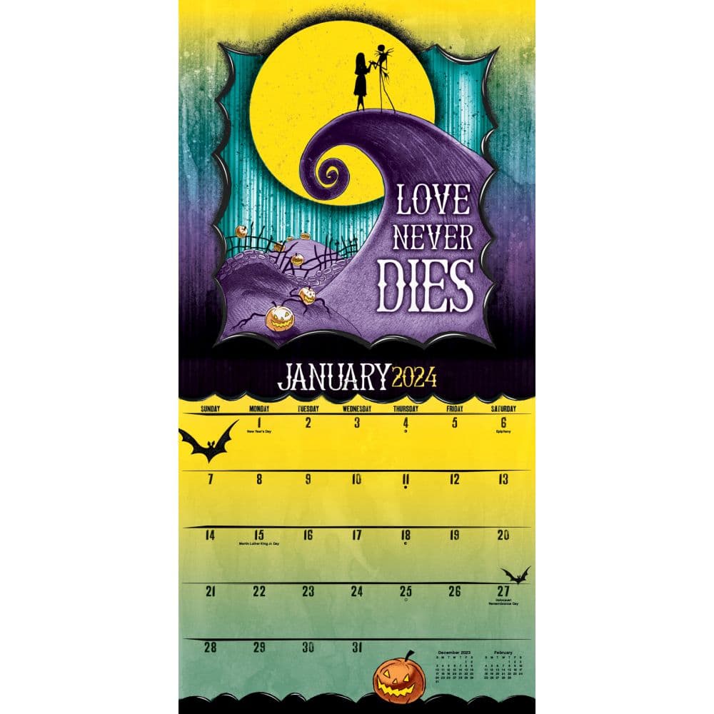 Nightmare Before Collectors Edition 2024 Wall Calendar