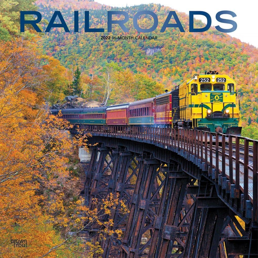 Railroads 2022 Wall Calendar