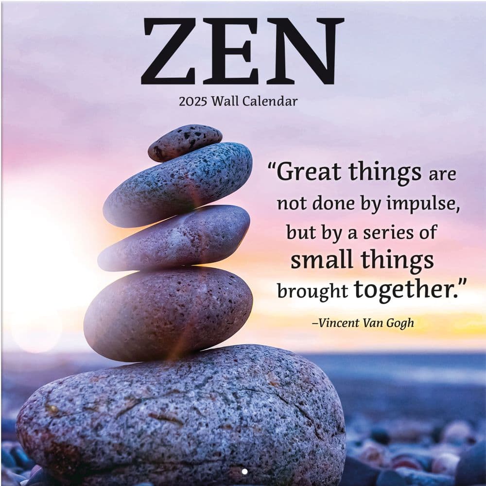 Zen Photo 2025 Wall Calendar