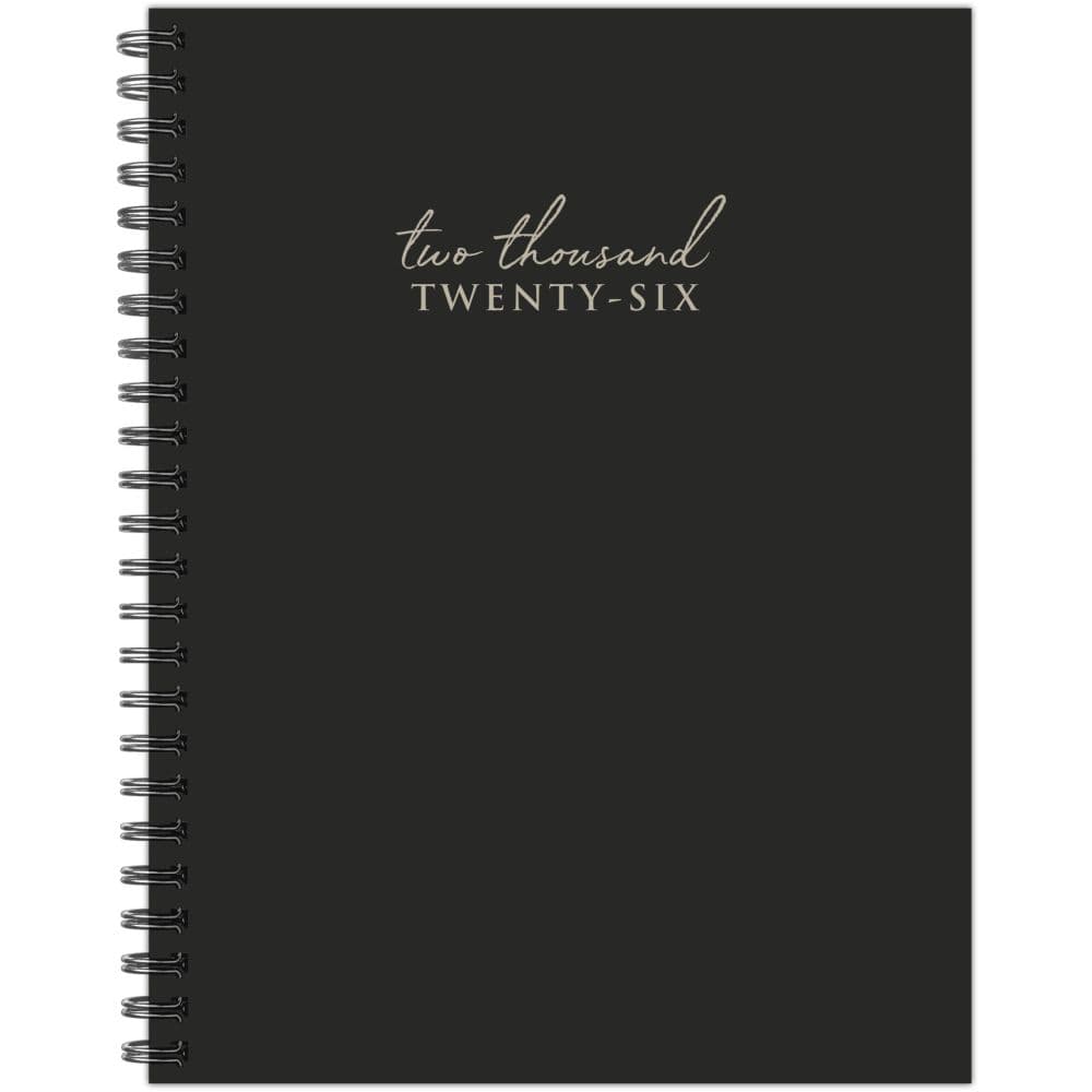 Black Contemporary 2026 Planner Main Product Image