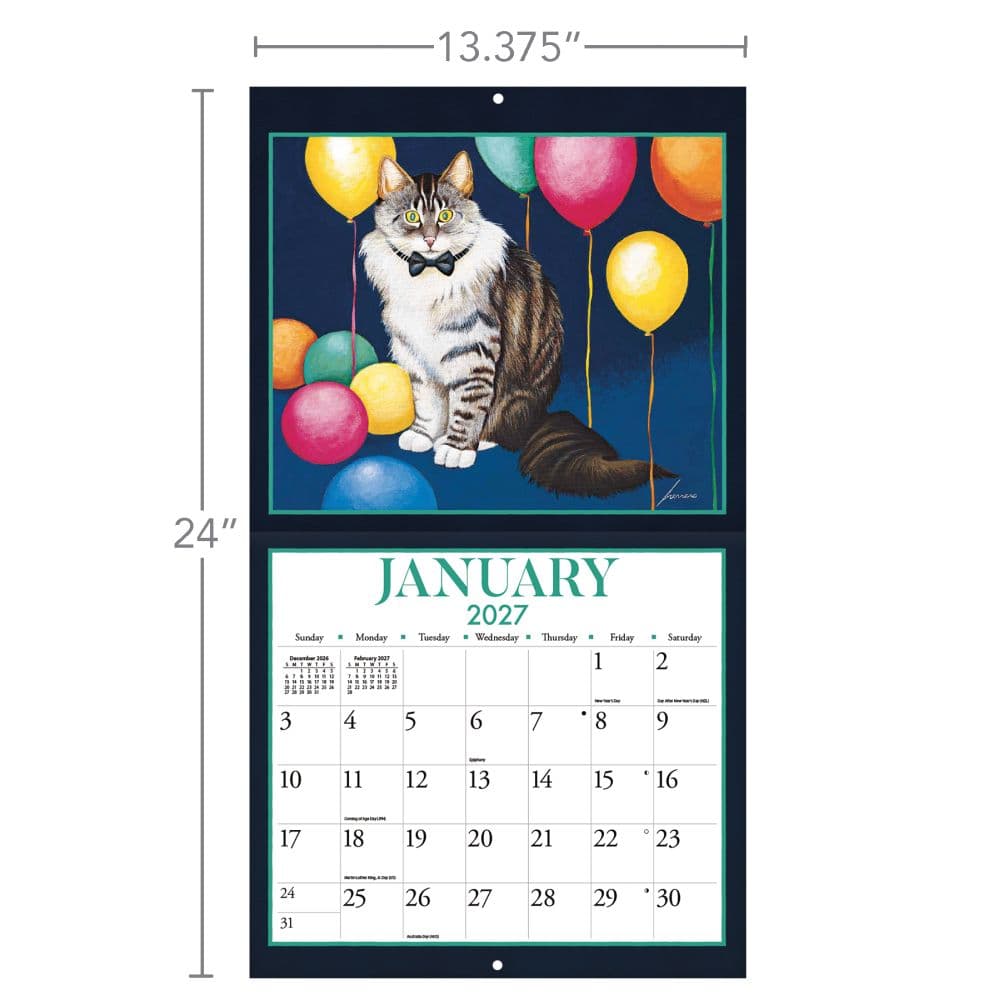 American Cat Special Edition 2027 Wall Calendar Fifth Alternate Image